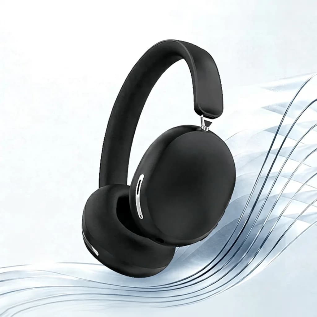 Auriculares inalámbricos supraaurales con ANC y almohadillas de piel sintética