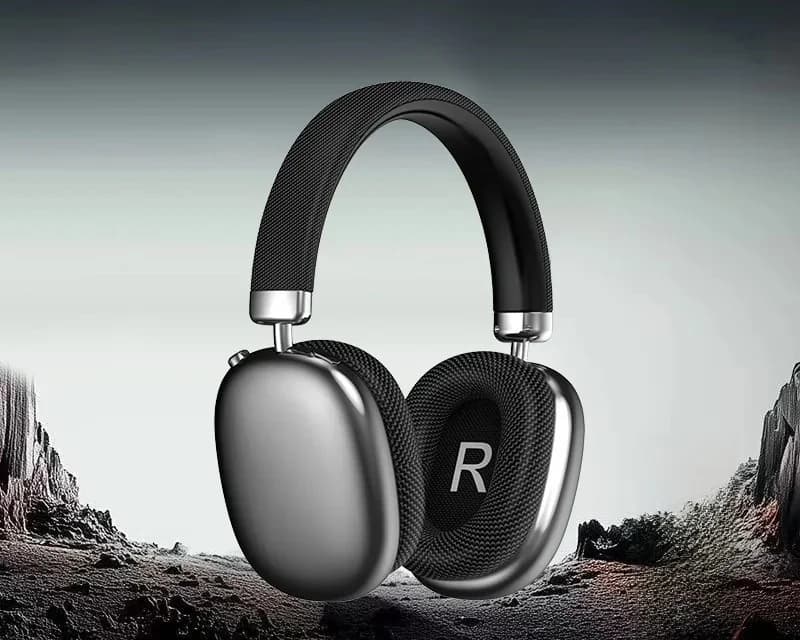 Auriculares Bluetooth de Diadema con Perilla Giratoria, Radio FM y Larga Duración