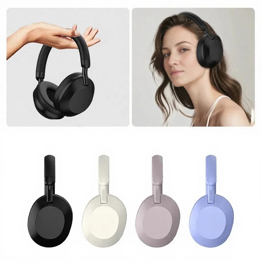 Auriculares inalámbricos con cancelación activa de ruido Bluetooth 5.4 circumaurales