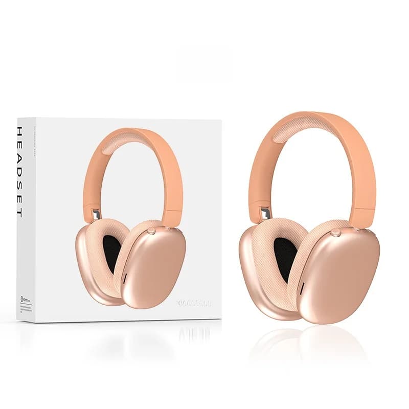 Auriculares inalámbricos Bluetooth supraaurales con larga duración de batería