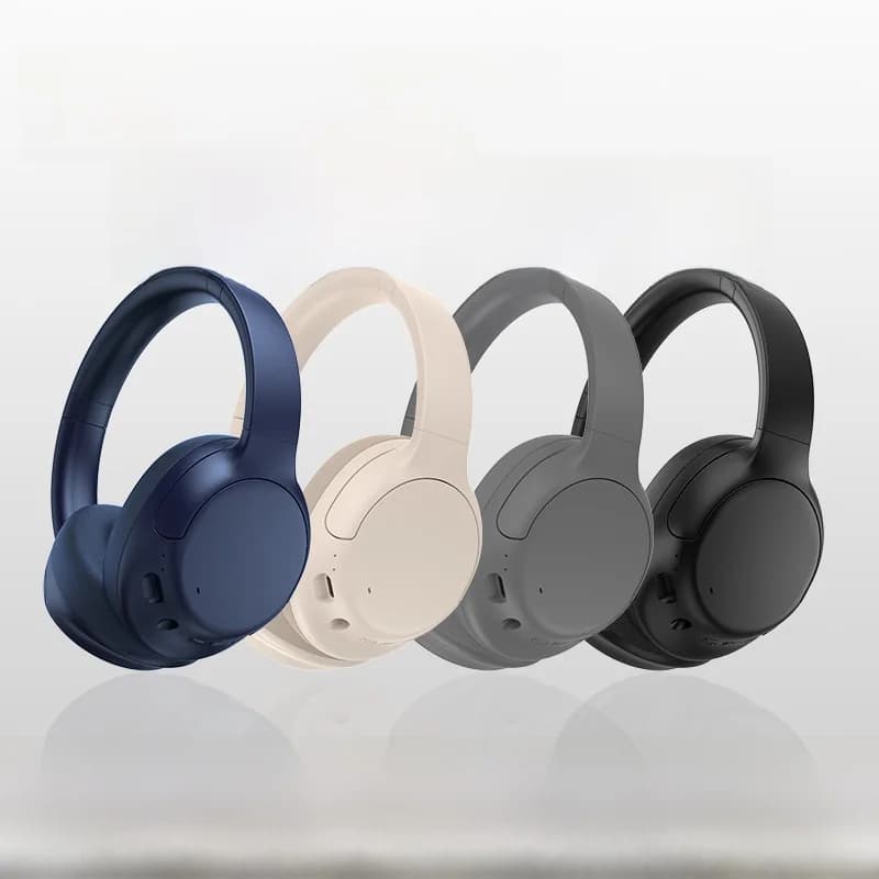 Auriculares inalámbricos Bluetooth circumaurales con cancelación activa de ruido