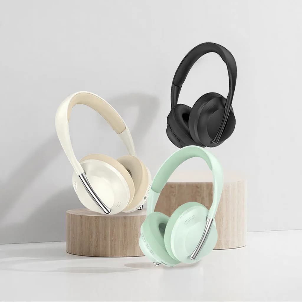 Auriculares inalámbricos supraaurales con ranura para tarjeta TF y entrada AUX