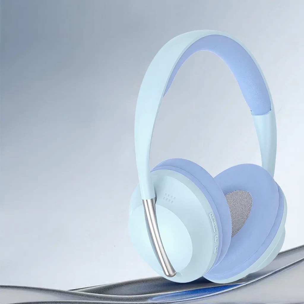 Auriculares inalámbricos supraaurales con radio FM y ranura para tarjeta TF