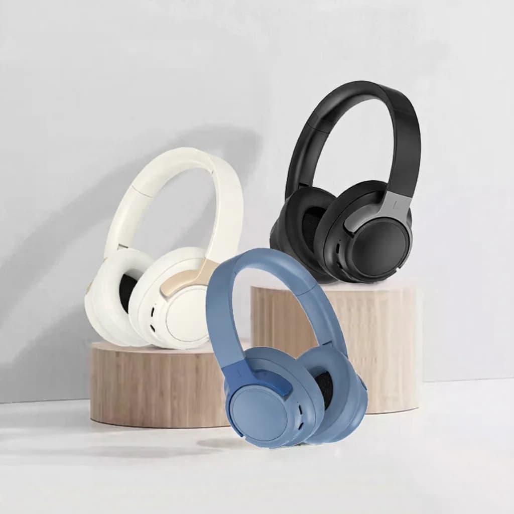 Auriculares Bluetooth Inalámbricos Supraaurales con Cancelación Activa de Ruido