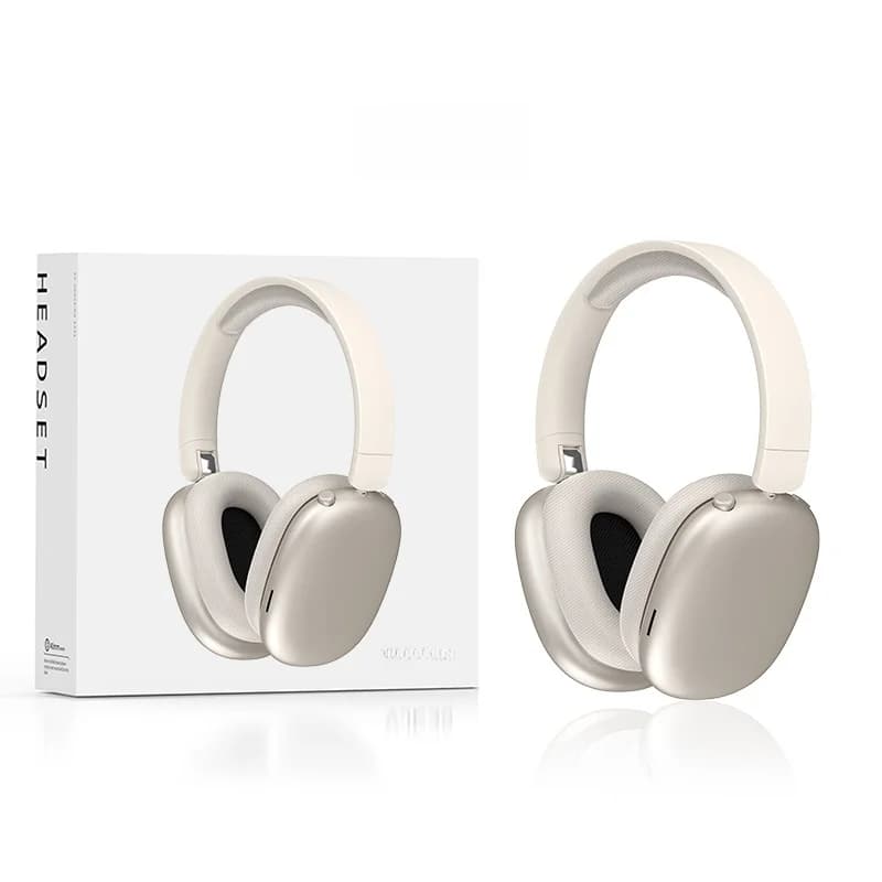 Auriculares inalámbricos Bluetooth supraaurales con larga duración de batería