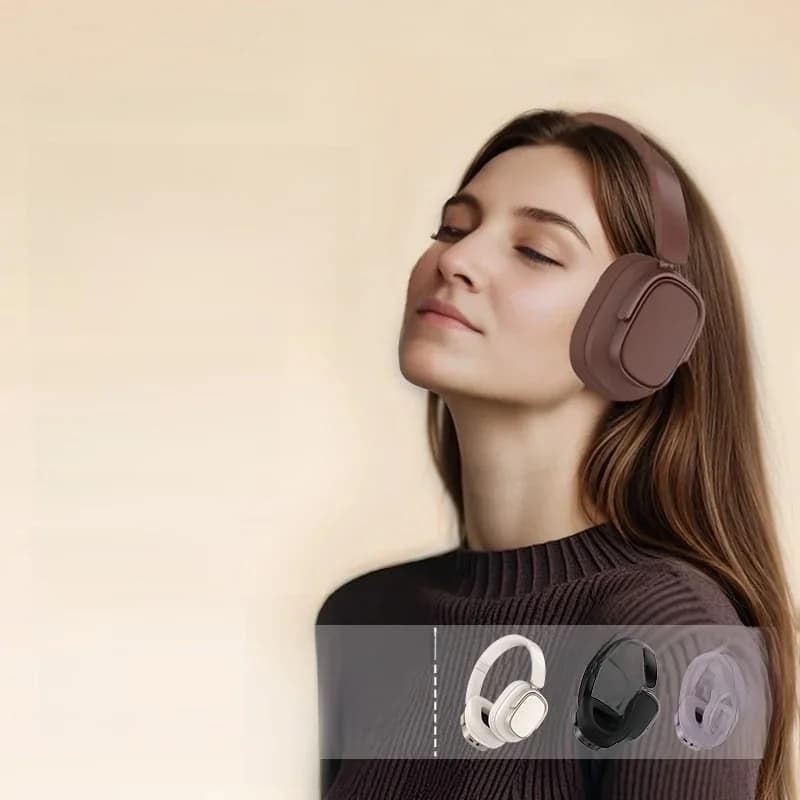 Auriculares Bluetooth Circumaurales Retro con Cancelación Activa de Ruido
