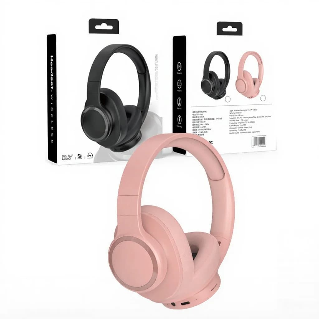 Auriculares inalámbricos circumaurales con larga duración de batería y Bluetooth 5.4