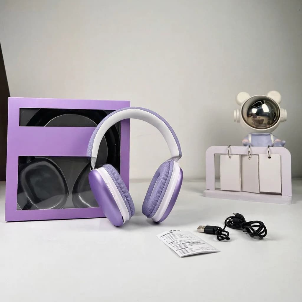 Auriculares inalámbricos supraaurales con Bluetooth 5.4 y larga duración de batería