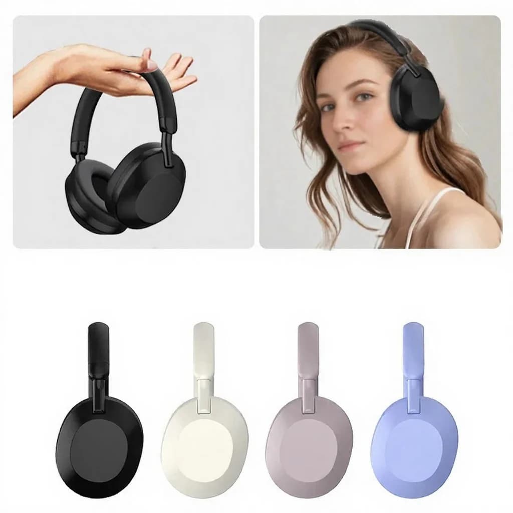 Auriculares Inalámbricos Bluetooth Circumaurales con Cancelación Activa de Ruido ANC