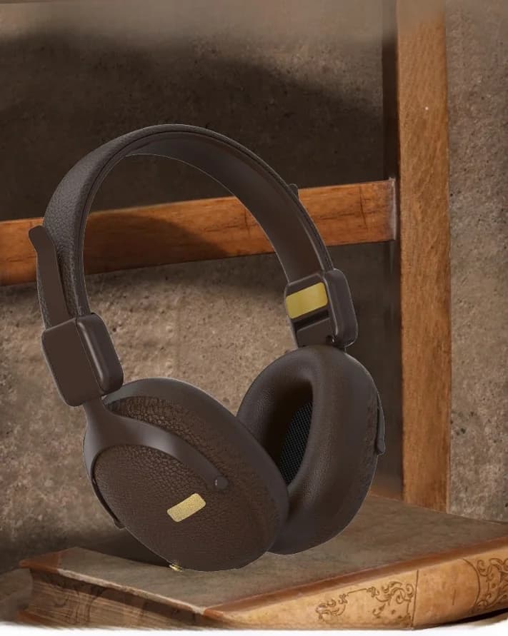 Auriculares Retro Inalámbricos con Bluetooth 5.4 y Larga Duración de Batería