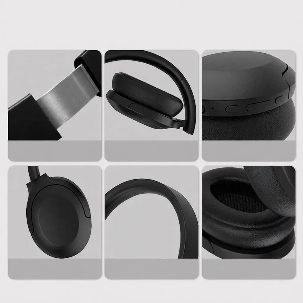 Auriculares Bluetooth con Cancelación Activa de Ruido Over-Ear Inalámbricos 5.4
