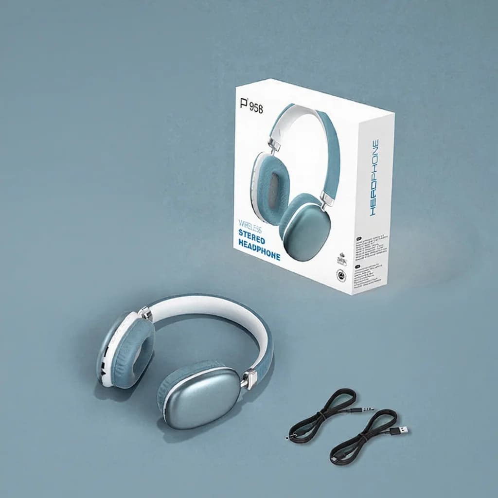 Auriculares Inalámbricos Circumaurales con Radio FM y Ranura para Tarjeta TF