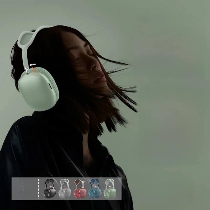 Auriculares supraaurales Bluetooth 5.4 con perilla giratoria y radio FM