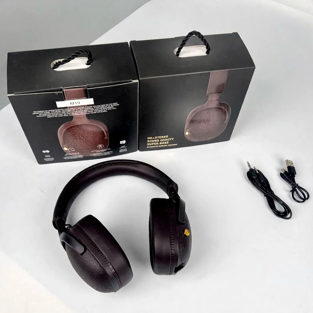 Auriculares Bluetooth retro supraaurales inalámbricos estéreo con micrófono