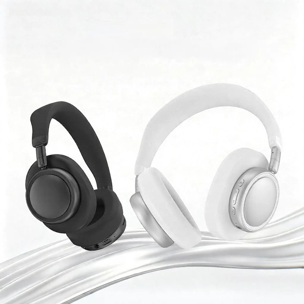 Auriculares Plegables con ANC, Diseño Compacto, 30H de Batería