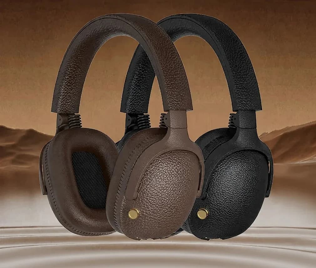 Auriculares Inalámbricos Circumaurales Retro con Carga Type-C y Ranura para Tarjeta TF