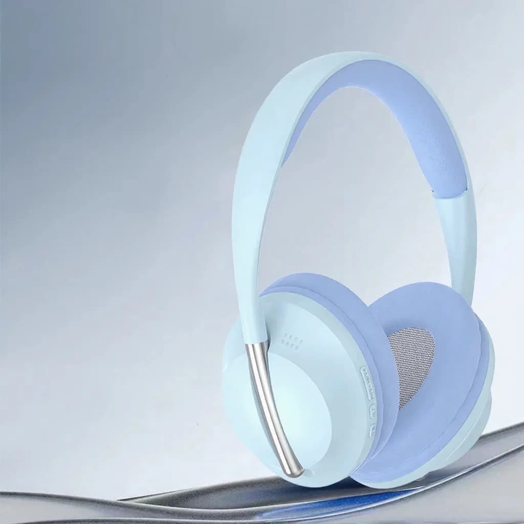Auriculares inalámbricos supraaurales con radio FM y ranura para tarjeta TF