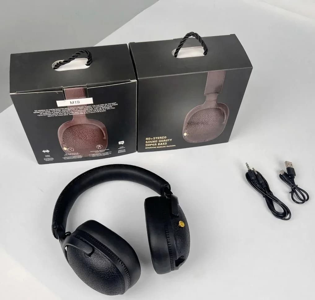 Auriculares Bluetooth retro supraaurales inalámbricos estéreo con micrófono