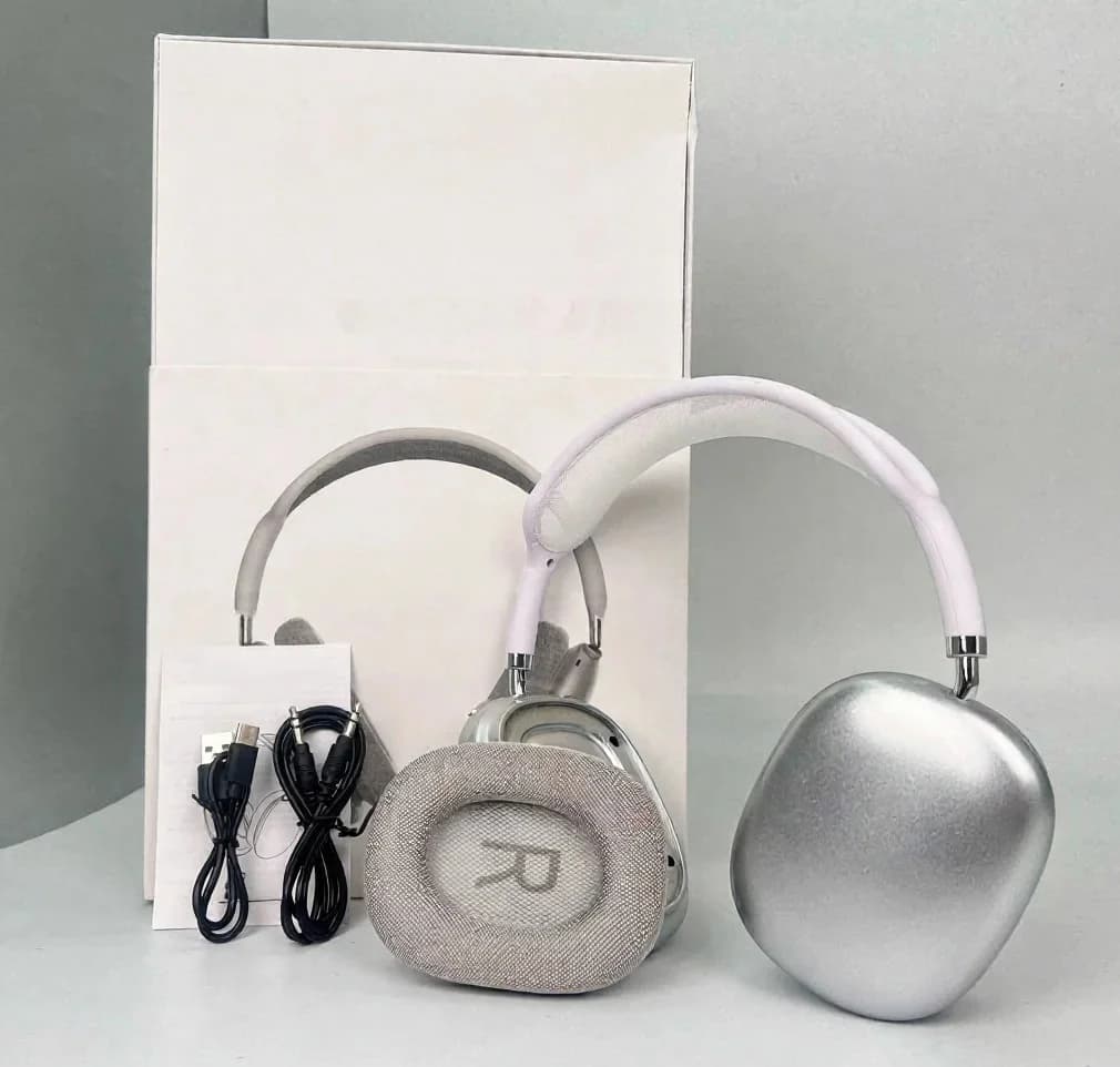 Auriculares inalámbricos supraaurales con copas magnéticas y diadema de malla