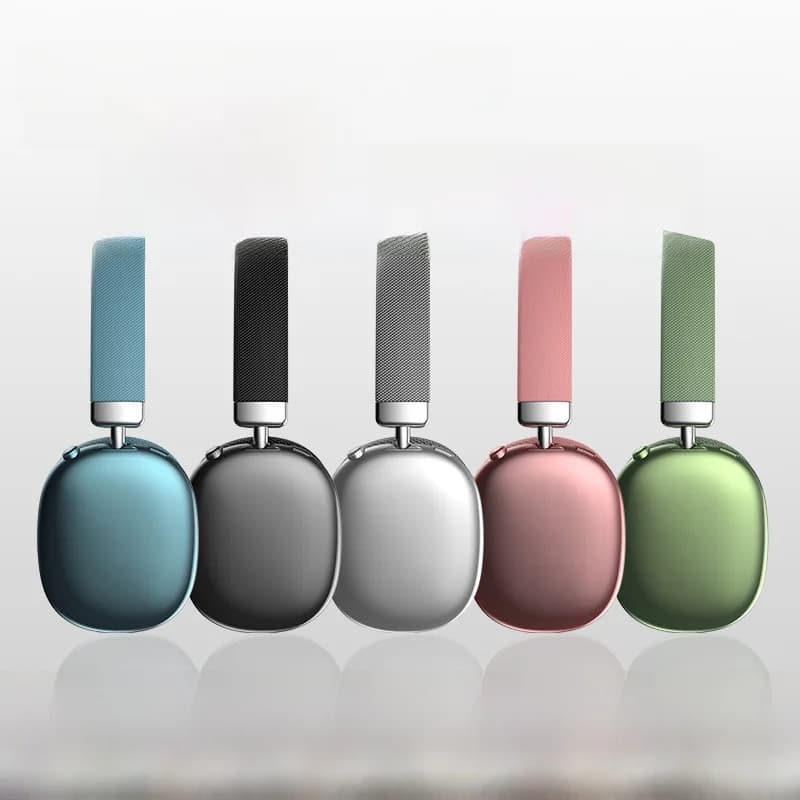Auriculares inalámbricos Bluetooth circumaurales con ranura para tarjeta TF y carga Tipo-C