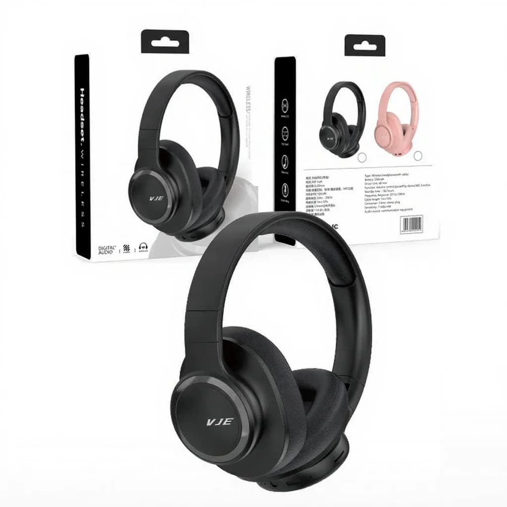 Auriculares inalámbricos circumaurales con larga duración de batería y Bluetooth 5.4