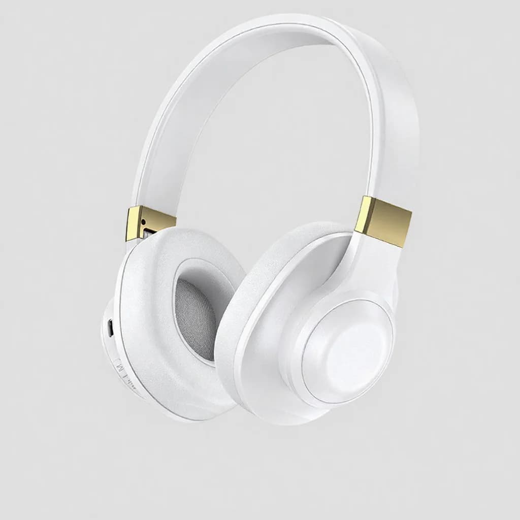 Auriculares Inalámbricos Bluetooth Supraaurales con Bajos Profundos y Larga Duración de Batería