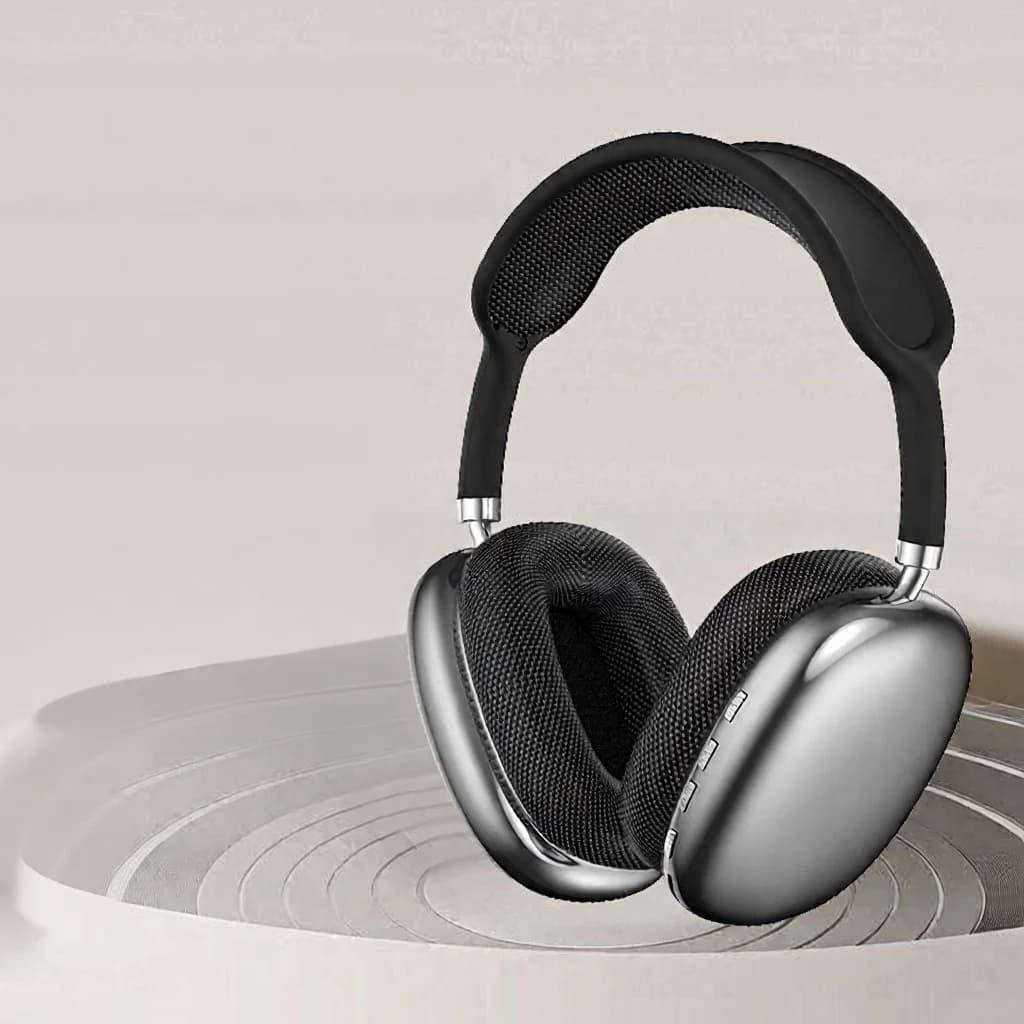 Auriculares inalámbricos supraaurales con radio FM y ranura para tarjeta TF