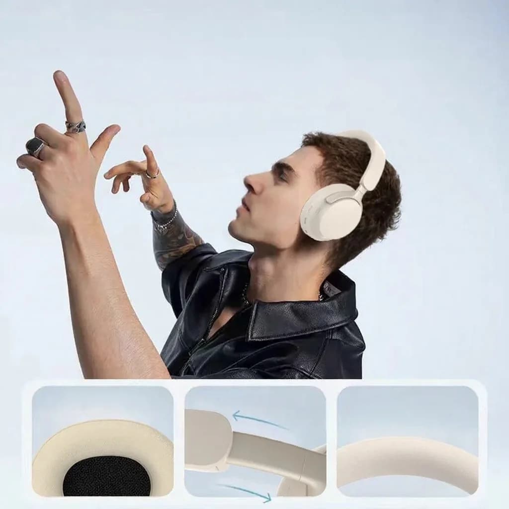 Auriculares inalámbricos supraaurales con radio FM y larga duración de batería
