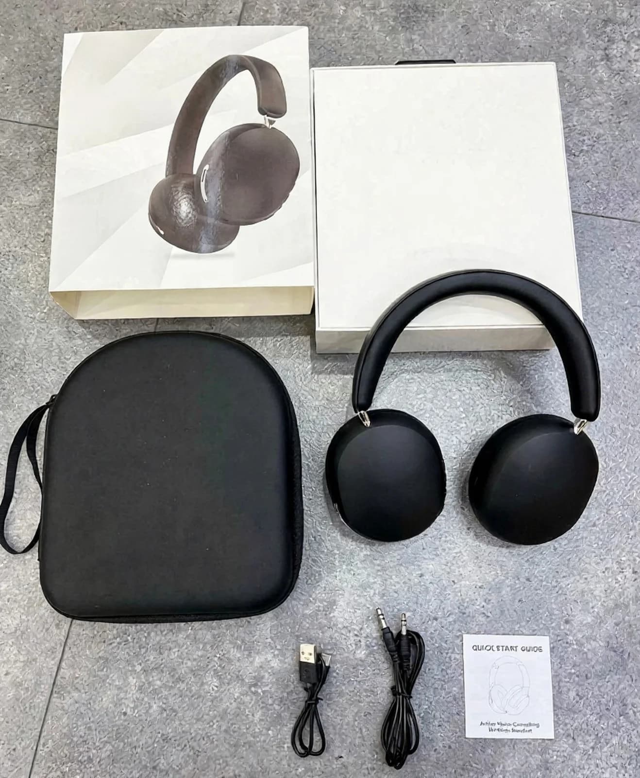 Auriculares inalámbricos supraaurales con ANC y almohadillas de piel sintética