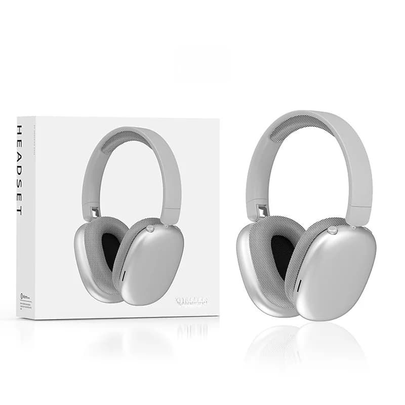 Auriculares inalámbricos Bluetooth supraaurales con larga duración de batería