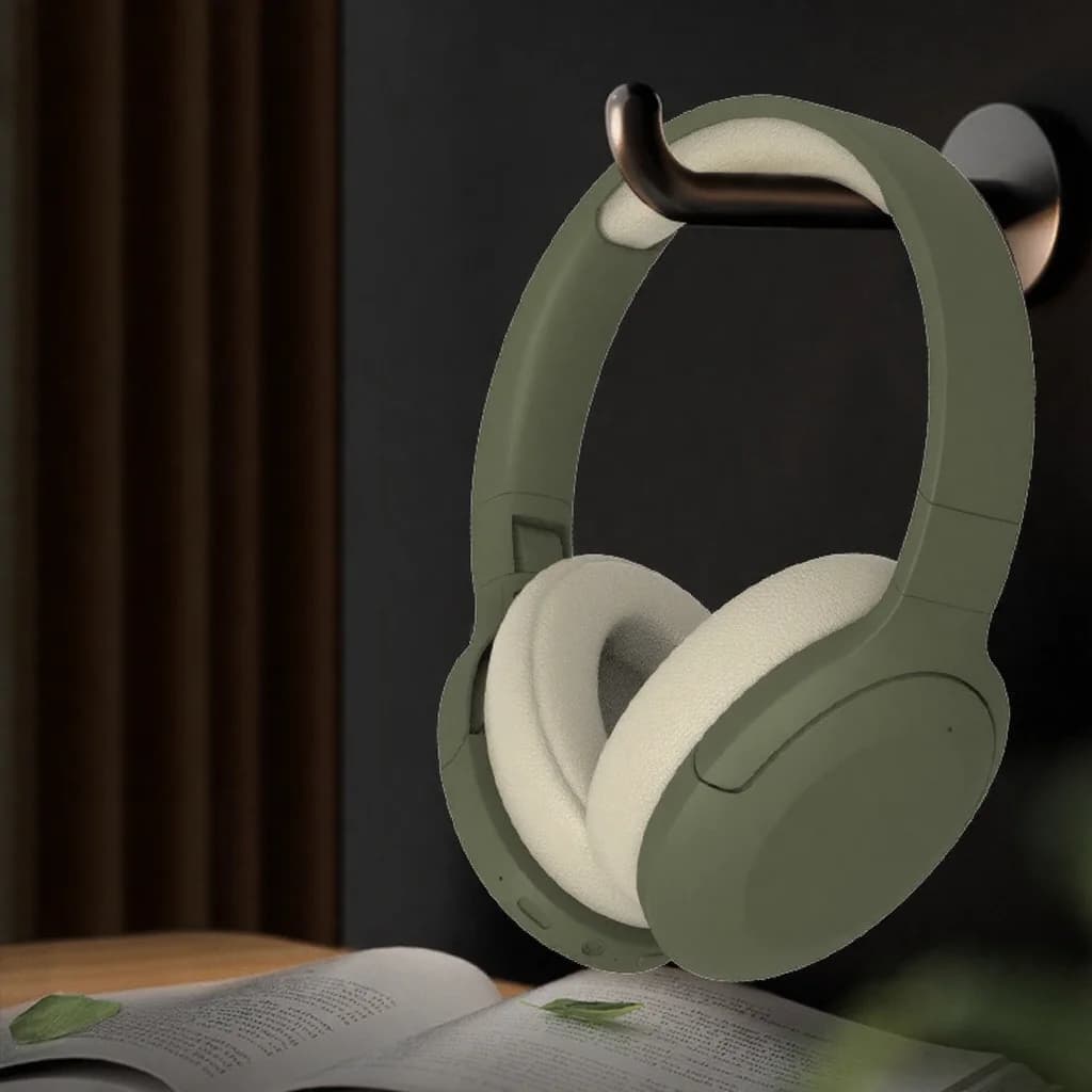 Auriculares inalámbricos Bluetooth supraaurales con radio FM y larga duración de batería