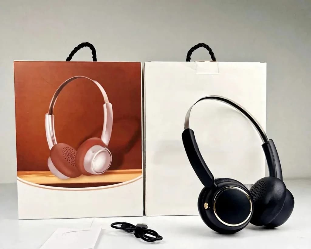 Auriculares Inalámbricos Retro de Diadema con Radio FM y Bluetooth 5.4