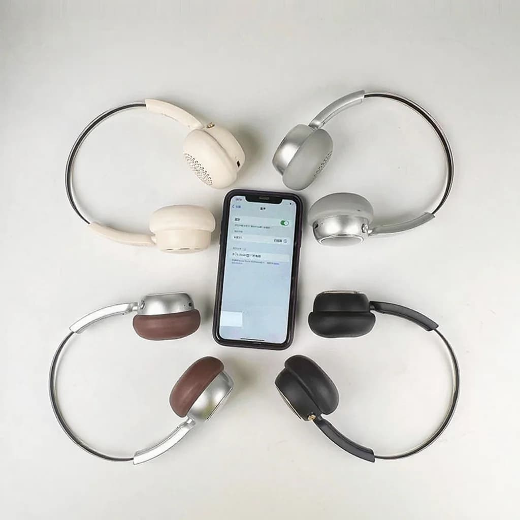 Auriculares Inalámbricos Retro de Diadema con Radio FM y Bluetooth 5.4