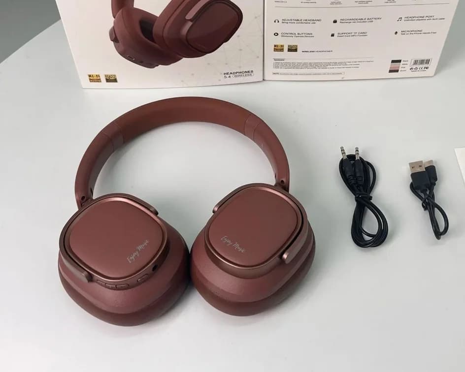 Auriculares Inalámbricos Retro con Cancelación de Ruido Activa