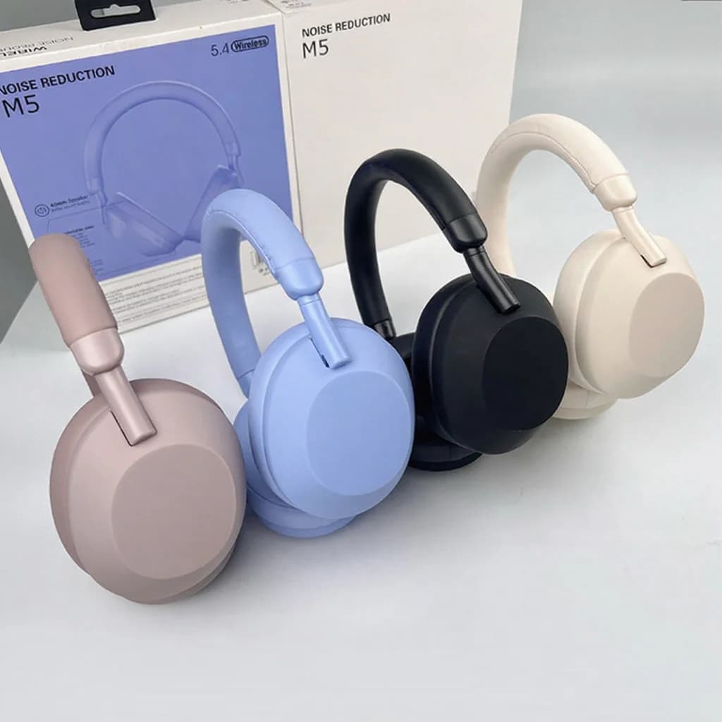 Auriculares Inalámbricos Bluetooth Supraaurales con Cancelación Activa de Ruido Estéreo