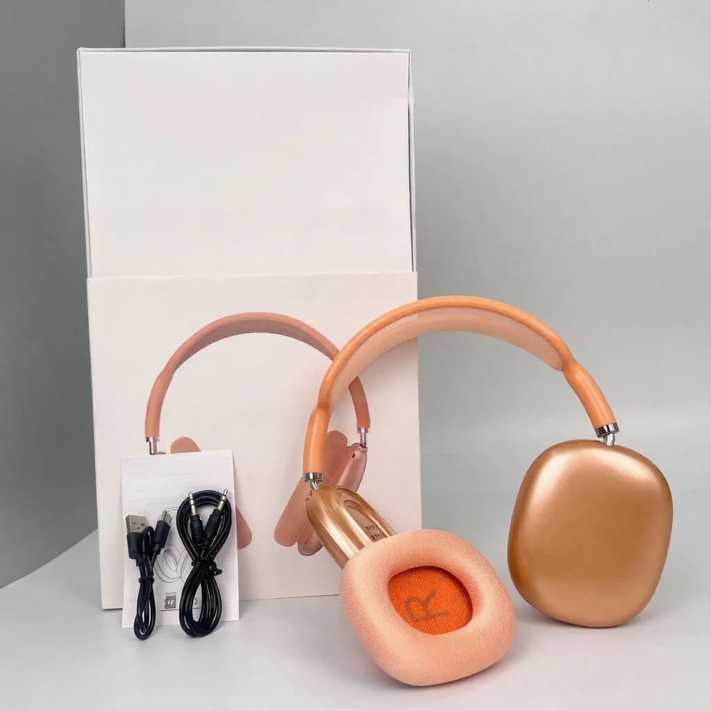 Auriculares inalámbricos supraaurales con copas magnéticas y diadema de malla