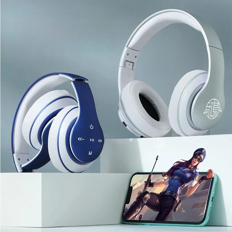 Auriculares Inalámbricos Bluetooth de Diadema con Larga Autonomía
