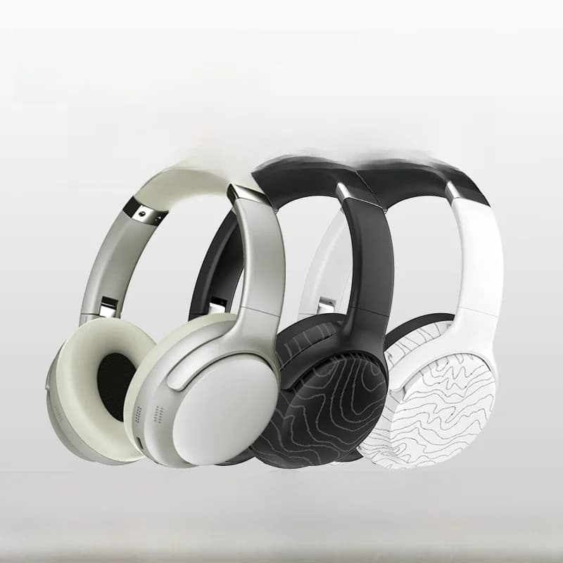 Auriculares inalámbricos Bluetooth supraaurales con radio FM y reducción de ruido