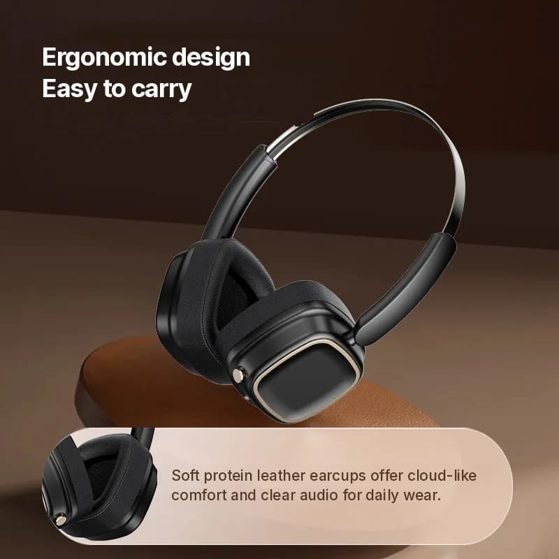 Auriculares Inalámbricos Retro Diadema Bluetooth 5.4 Estéreo Graves