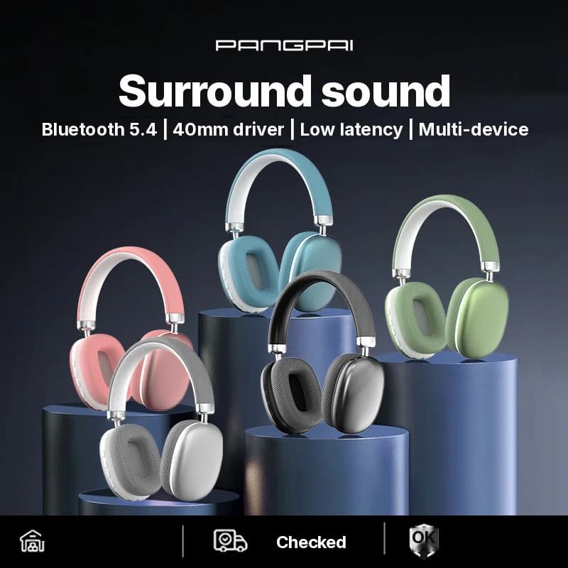Auriculares Inalámbricos Circumaurales con Radio FM y Ranura para Tarjeta TF