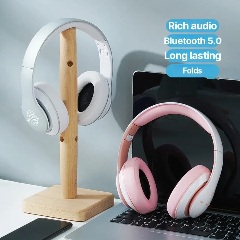 Auriculares Inalámbricos Bluetooth de Diadema con Larga Autonomía