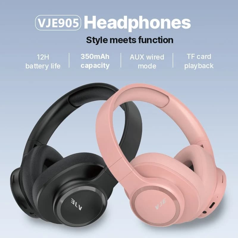 Auriculares inalámbricos circumaurales con larga duración de batería y Bluetooth 5.4