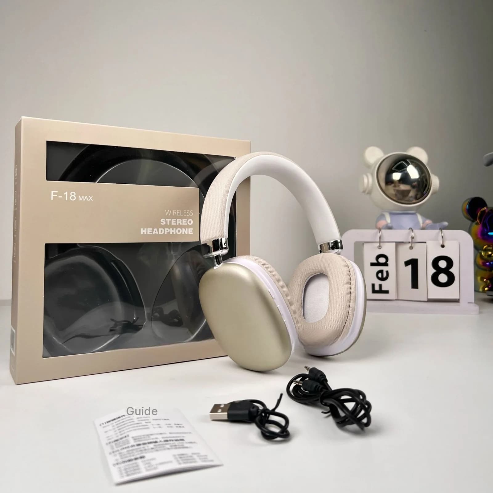 Auriculares inalámbricos supraaurales con Bluetooth 5.4 y larga duración de batería
