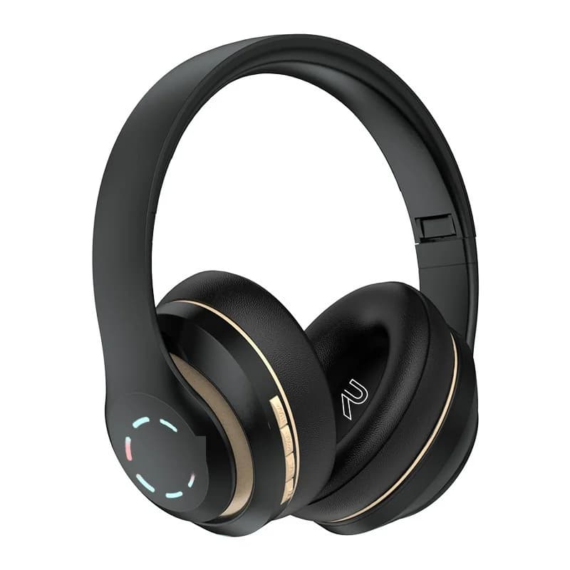 Auriculares inalámbricos supraaurales con luces LED y radio FM