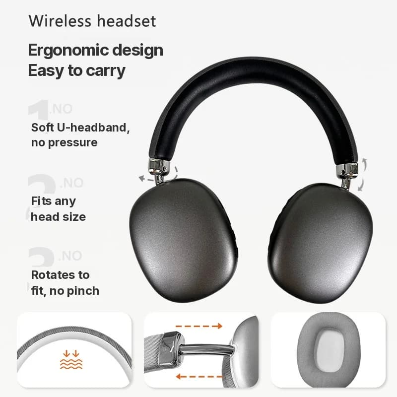 Auriculares Inalámbricos Circumaurales con Radio FM y Ranura para Tarjeta TF