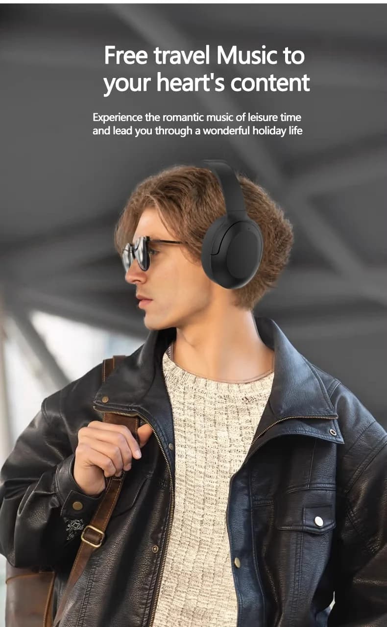 Auriculares Bluetooth con Cancelación Activa de Ruido Over-Ear Inalámbricos 5.4