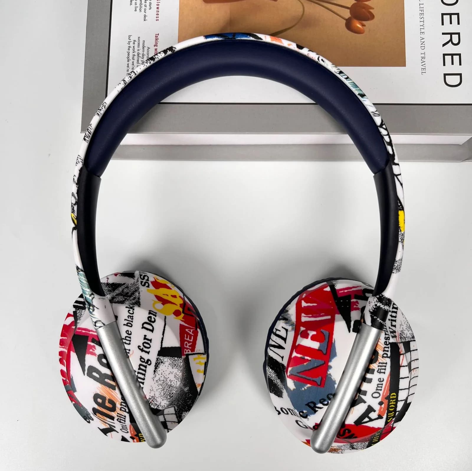 Auriculares Bluetooth supraaurales con ranura para tarjeta TF y conectividad inalámbrica