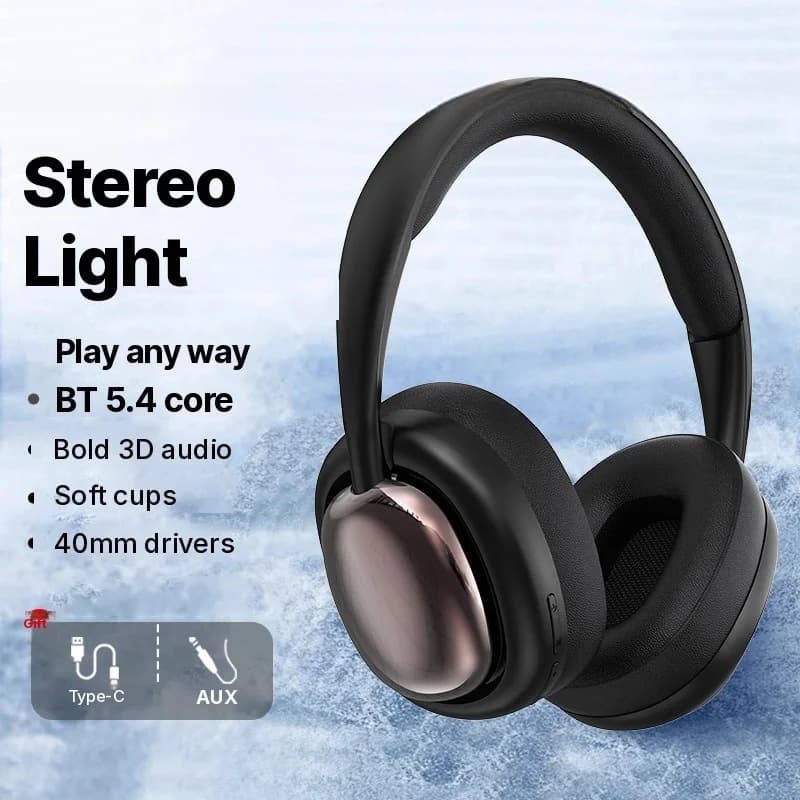 Auriculares Inalámbricos Bluetooth Circumaurales con Micrófono y Drivers de 40mm